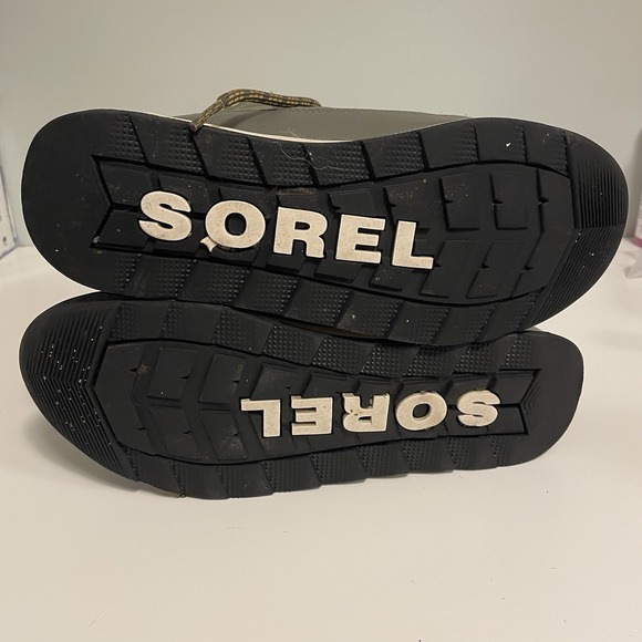 Sorel Women Whitney II Short Lace Up Waterproof Boots Olive Green Sz 9 Winter - Picture 7 of 8